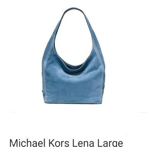 Suede Michael Kors handbag
